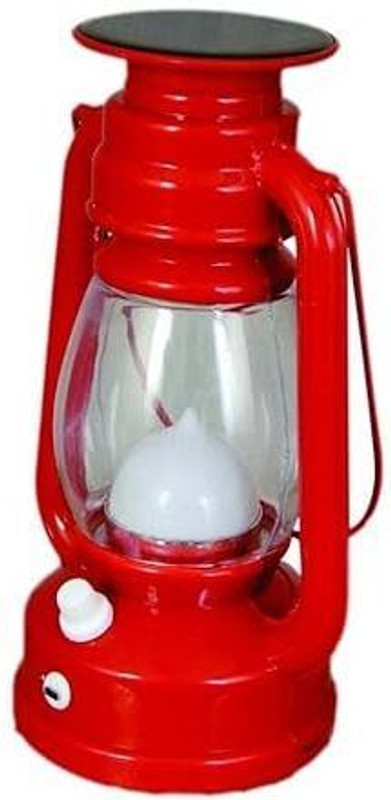 ISJ Red Plastic Table Lantern(11 cm X 8 cm, Pack of 1)