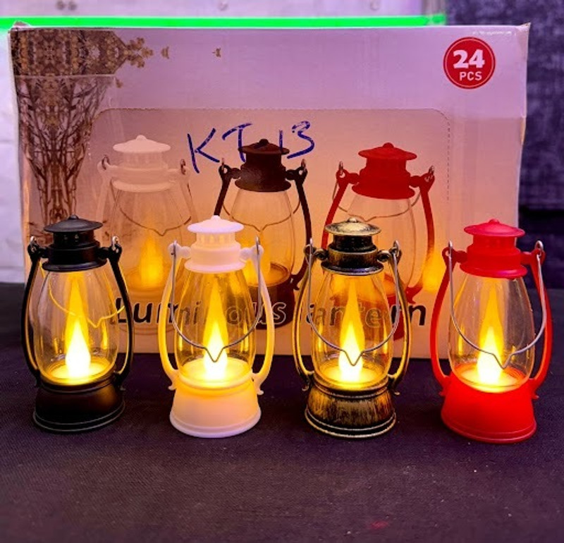 mayur RadiantGlow 24 Electric Lanterns for Home & Outdoor Multicolor Plastic Hanging Lantern(10 cm X 5 cm, Pack of 24)