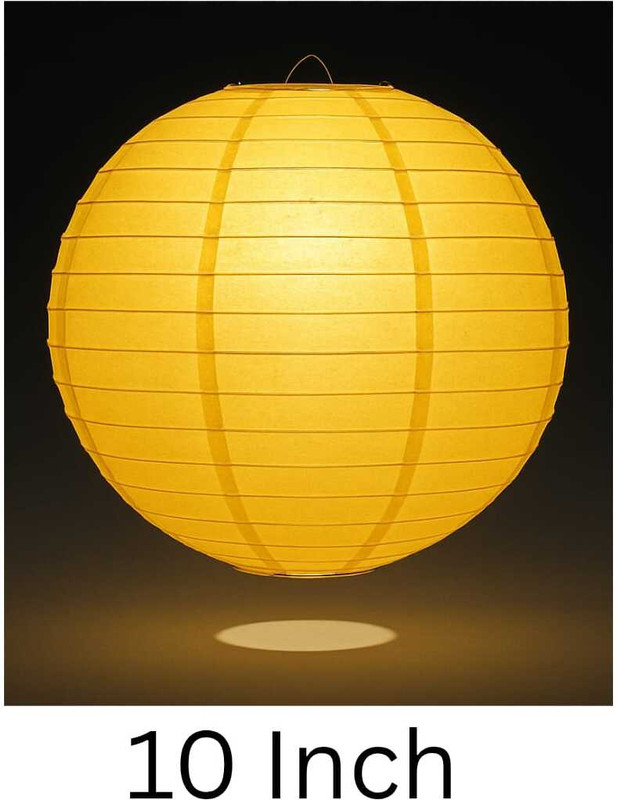 Decorgram Decorative 10 Inch White Paper Lantern for Home, Garden, Party & Festival Décor White Paper Hanging Lantern(25.4 cm X 25.4 cm, Pack of 1)