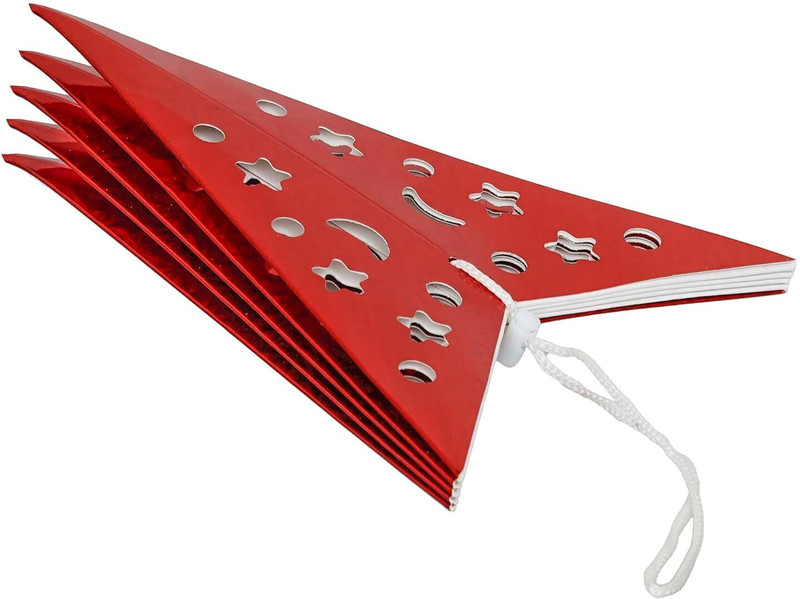 HappyYou Christmas Decor Red Paper Hanging Lantern(26 cm X 26 cm, Pack of 1)