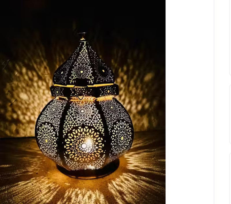 NEW WAYS ENTERPRISES Decorative Metal Best For Diwali Festivals Weddings Decoration Brass & Metal Multicolor Brass, Metal Hanging Lantern(27 cm X 13 cm, Pack of 1)