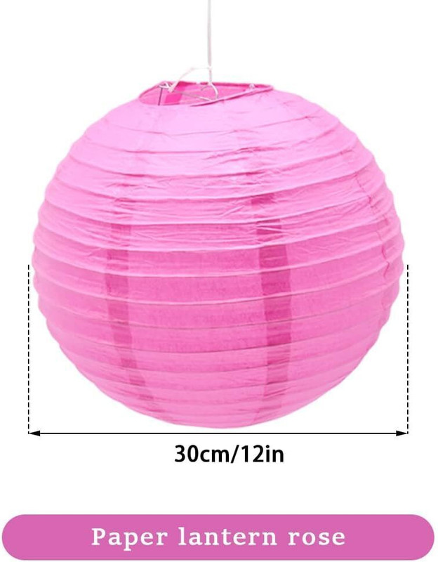 Orama Purple Paper Hanging Lantern(20.32 cm X 20.32 cm, Pack of 10)