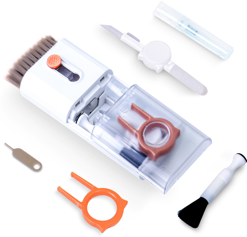 Spotview 10-in-1 Tech Cleaning Kit Mobile & Laptop Cleaner Accessories(Pack of 1) Combo Set(White)