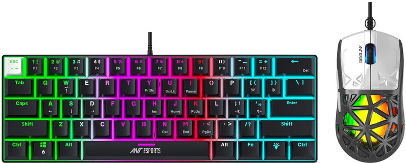Ant Esports Thunder10 Combo Set(Carbon Black, Silver)