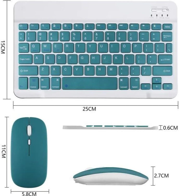 A CONNECT Z Wired Mouse and Keyboard Kit for Daily Use Combo Motherboard(Green)