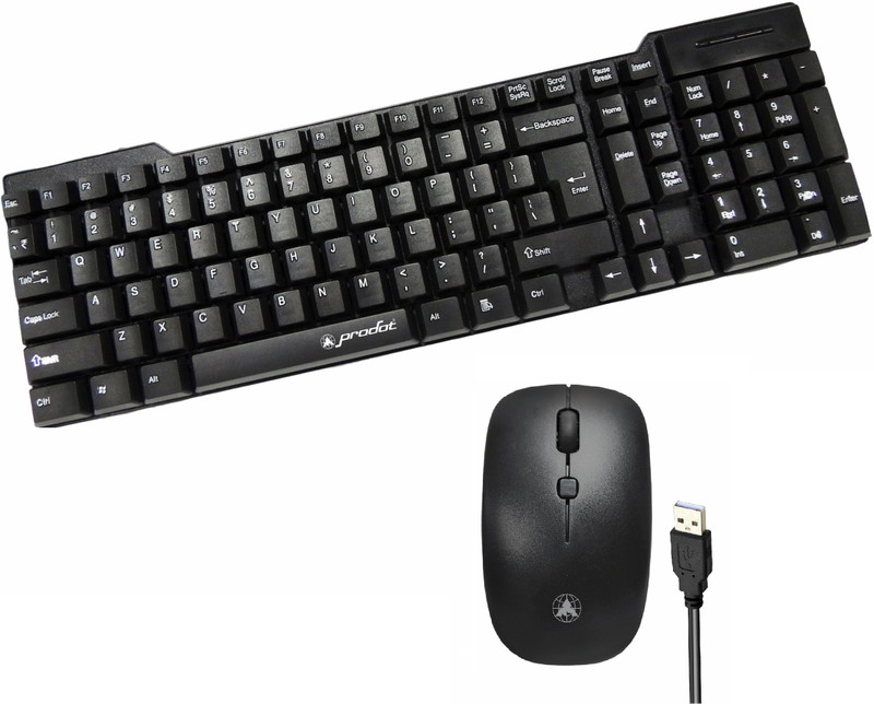 PRODOT Floated Key Keyboard And Mouse Combo for Laptop, PC, Game and Work Combo Set(Black)