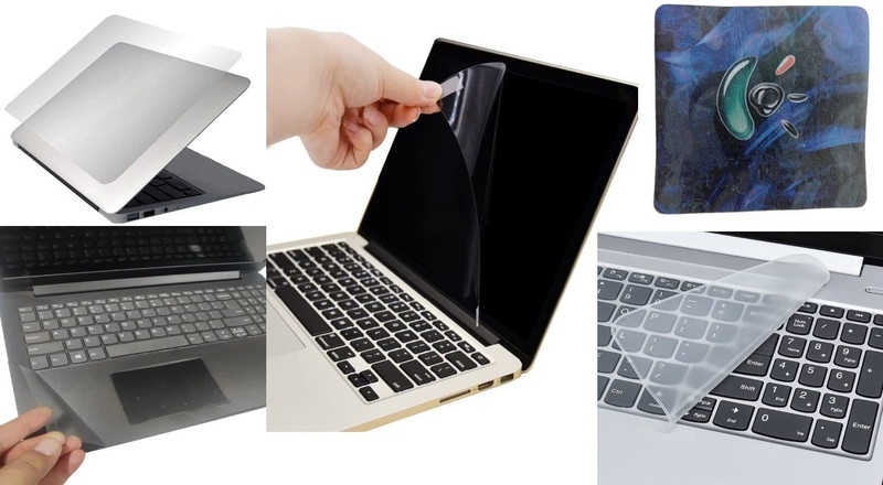 Adefex Screen Protector, Keyguard, Laptop Lid & Trackpad , MousePad 15.6 Inch Combo Set(Transparent)