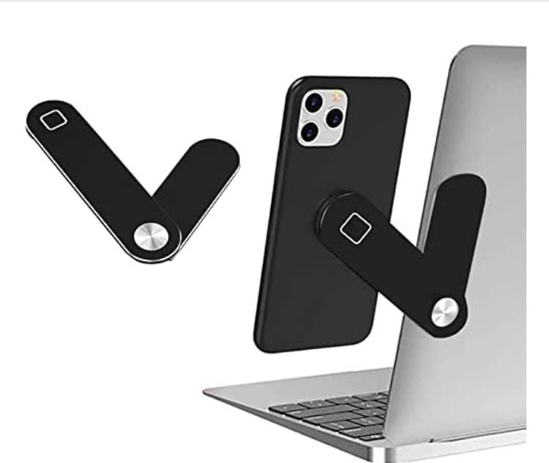 TECHGEAR Laptop Side Mount Clip, for Smartphone and Mobile Phone Combo Set(Black)