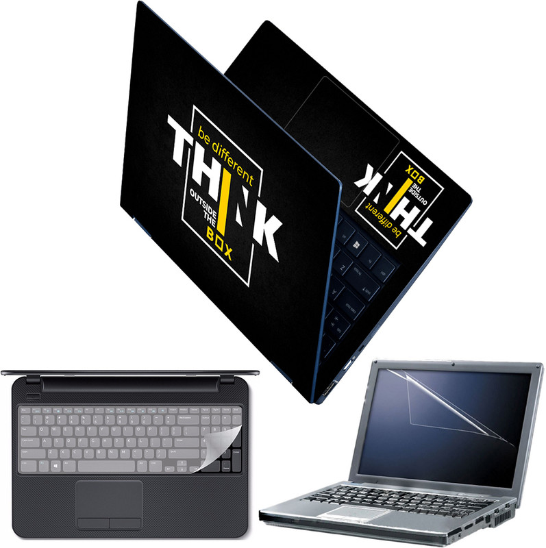 FineArts Full Body Laptop Skin with Screen Guard and Key Guard - Anime Ninja Combo Set(Multicolor)