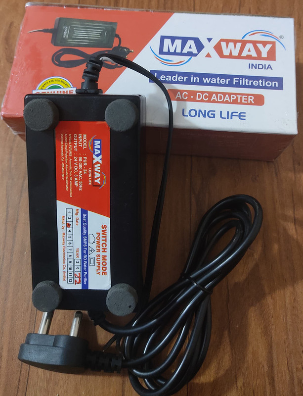 MAXWAY SMPS 24 Volts DC 24 W Adapter(Power Cord Included)