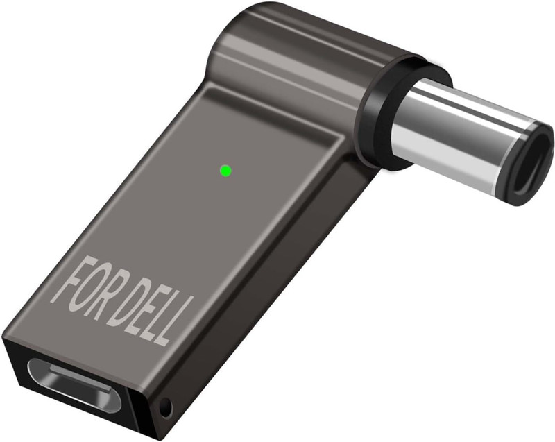 RuhZa USB C To 7.4Mm Laptop Charging Adapter Female Type C To Male DC 7.4 X 5.0Mm USB Adapter(Grey)
