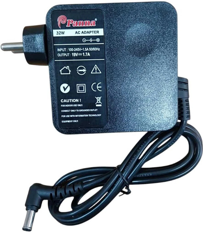 panna AC Adapter Power Supply 19V 1.7A Compatible for LED TFT LCD Monitors TV 36 W Adapter(Power Cord Included)