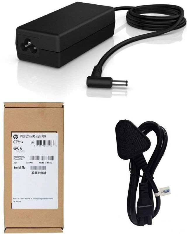 HP ( Blue Pin ) Original Laptop Charger 19.5V 3.33A 65W 65 W Adapter(Power Cord Included)