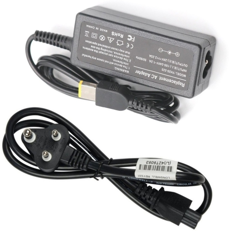 Laplogix 45W 20V 2.25A Slim Pin 4.0X1.7MM Laptop Charger For Lenovo Chromebook 11IBR 45 W Adapter(Power Cord Included)