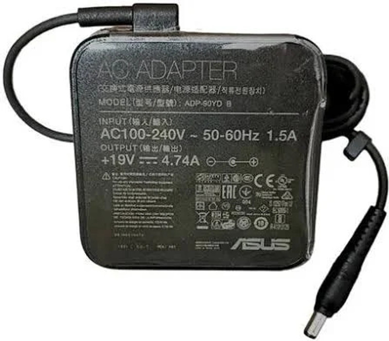 ASUS 90W Laptop Charger 19V 4.74A with 4.5mm x 3.0mm Tip (Center Pin) 90 W Adapter(Power Cord Included)