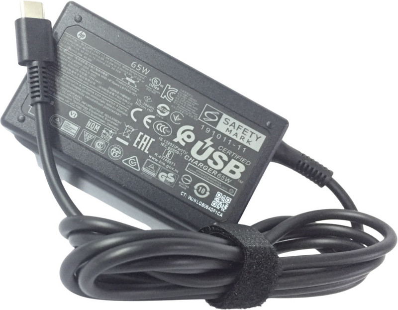 HP 13AF 65w C-Type Adapter 714657-001, 740015-003, A090A07DL, AD9043-022G2 65 W Adapter(Power Cord Included)