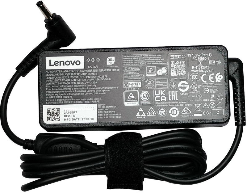 Lenovo ADP-65ME B PN: GX21J75537 65 W Round Tip AC Adapter(Power Cord Included)