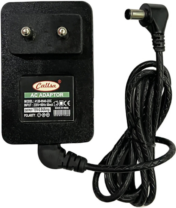 callsa 19V 0.84A Power Adapter for LG Monitor TV, LED, LCD, 19Volt 0.84Amp Power Supply 16 W Adapter(Power Cord Included)