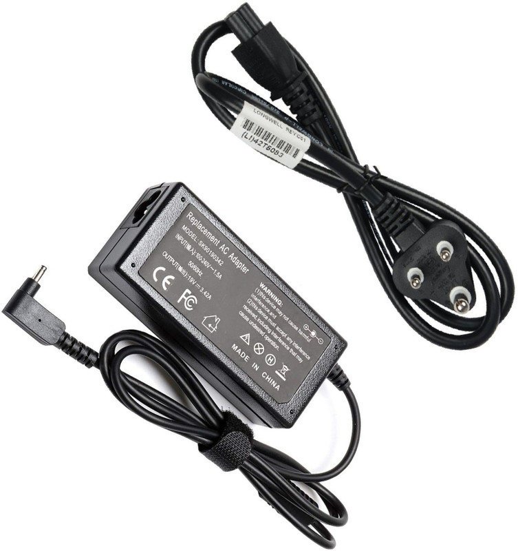 Laplogix 65W 19V 3.42A Small Pin 3.0X1.1MM Laptop Charger For Acer Aspire 3 A315-57G 65 W Adapter(Power Cord Included)