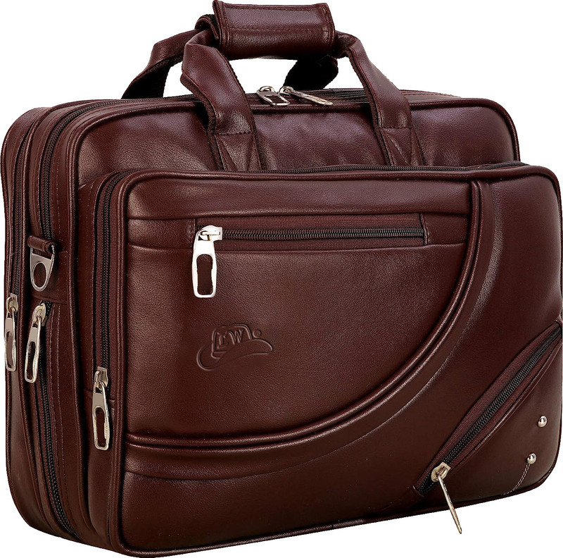 HOUSE OF COMMON Office Bag Laptop Bag For Men Waterproof Messenger Bag(Brown, 22 L)