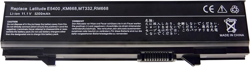 SOLUTIONS-365 Compatible E5400 battery for dell E5410 0KM742 0KM752 0KM769 0MT186 0MT187 0P858D 0PW640 0PW649 0RM656 0RM661 0T749D 0U116D 0U725H 0W071D 0WU843 laptop battery 6 Cell Laptop Battery