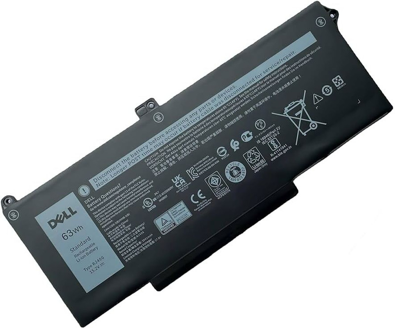 DELL 075X16, RJ40G, 63WH, XPC5H, F3T9T - Compatible with Latitude 5420, 5520, and Precision 3560 series 4 Cell Laptop Battery