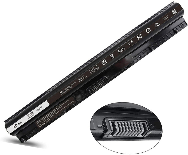 ULTRAZONE Laptop Battery for Dell 14.8V 4 Cell Battery for GR437 W6D4J 451-BBUD, 453-BBBR HD4J0 M5Y1K 4 Cell Laptop Battery