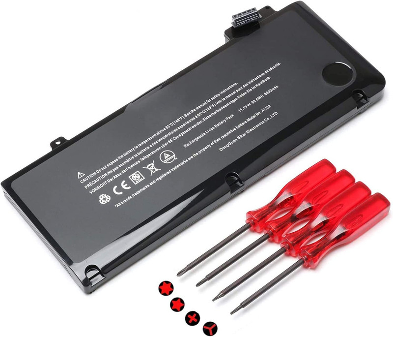WEFLY Laptop Batterty Compatible For A1278 A1322 (2009 2010 2011 2012 Version; MB990*/A MB990LL/A MB990J/A 020-6547-A 661-5229 661-5557 661-5557, MC375LL/A, MB990CH/A, MB990J/A, MB990TA/A, MB990X/A, MB991B/A, MB991CH/A, MB991J/A, MB991TA/A MC700B/A, MC700E/A, MC700J/A, MC700X/A, MC724E/A, MC724X/A,