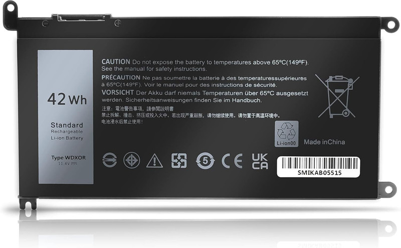 WEFLY Laptop Battery Compatible for Dell WDX0R Inspiron 15 7579 5567 5578 5570 5568 7569 5579 5565 7573 13 7378 5378 7368 5379 5368 7375 17 5767 Y3F7Y 3 Cell Laptop Battery