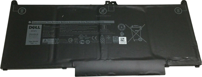 DELL MXV9V 60Wh 4 Cell Battery for Latitude 5300 5310 7300 7400 E5300 E5310 E7300 E7400 Series, Latitude 5300 5310 2-in-1,for inspiron 7300/7306 2-in-1 Black Series P96G P97G P99G P100G 5VC2M 829MX 7.6V 4 Cell Laptop Battery