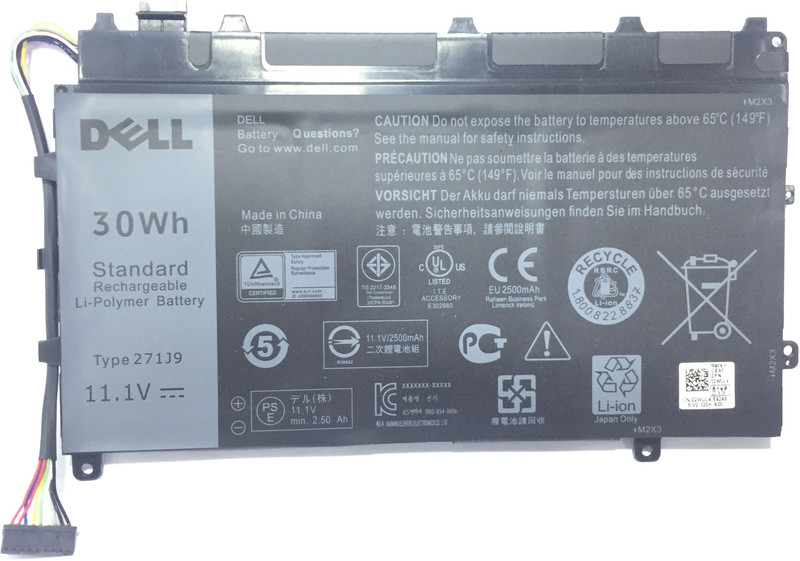 DELL 271J9 Laptop battery for Latitude 13 7000 Latitude 7000 7350 Series GWV47 0GWV47 MN791 YX81V 3WKT0 0MN791 3 Cell Laptop Battery