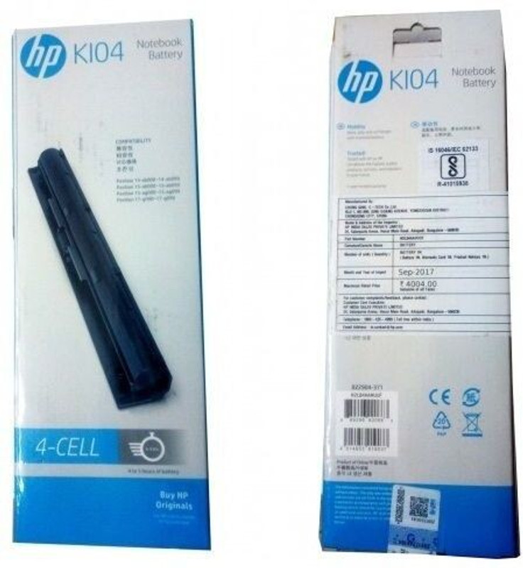 HP KI04 800009-240491 800010-421 800-001 800050-001 4 Cell Laptop Battery