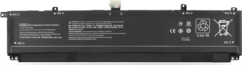 SOLUTIONS-365 WK06XL 6-Cell Laptop Battery for HP Omen 16 and Victus 16 Series (83Wh / 6880mAh, 11.58V) 6 Cell Laptop Battery