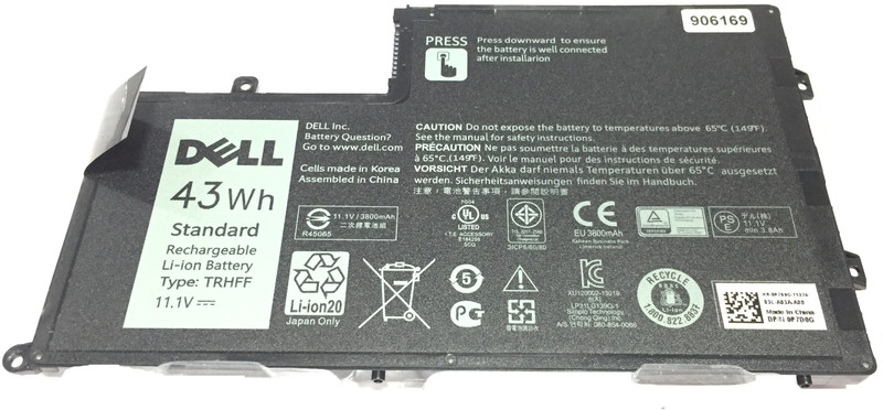 DELL Inspiron 5447 5545 5547 5548 N5447 N5547 15-5000 Series TRHFF 1V2F6 DL011307-PRR13G01 01V2F6 Laptop Battery 3 Cell Laptop Battery
