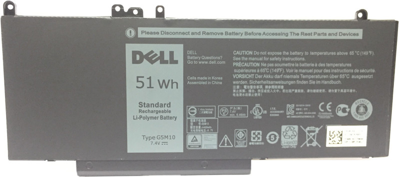 DELL Latitude G5M10 14 E5450 Latitude 15 E5550 Series Notebook 8V5GX R9XM9 WYJC2 1KY05 451-BBLN 7.4V 4 Cell Laptop Battery