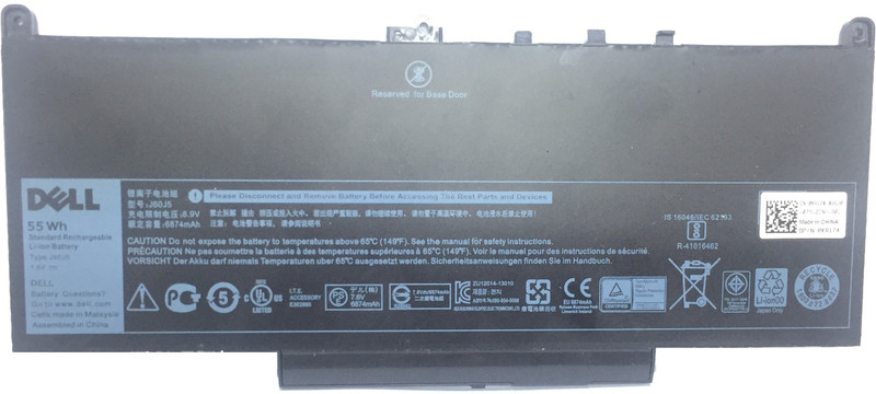 DELL J60J5 Laptop battery for Latitude E7470 / E7270 Latitude E7270 N006L72701580CN Latitude 14 E7470(N015L74701540CN)Latitude 14 E7470(N022L74701540CN) 4 Cell Laptop Battery
