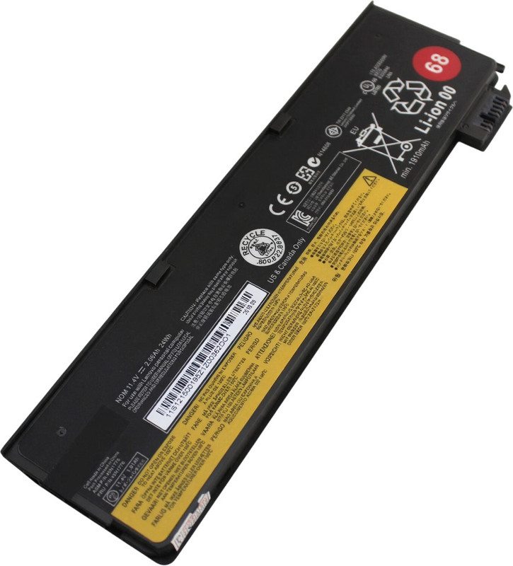 Lenovo 0C52861/0C52862 Original External Laptop Battery (11.4V/10.8V, 24Wh, ~2100mAh) for ThinkPad X240 and T440 Series 3 Cell Laptop Battery