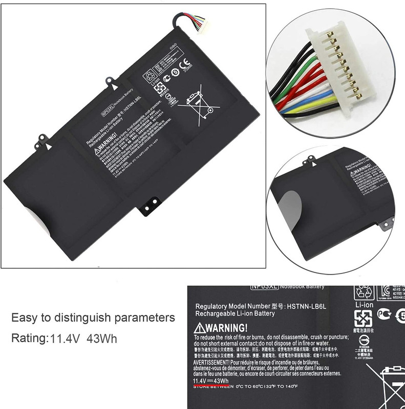 WEFLY NP03XL Laptop Battery Compatible For HP Envy X360 15-U210NX 4 Cell Laptop Battery