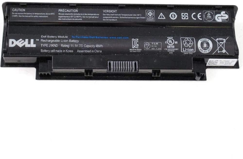 DELL J1KND 15R N5010 N5030 N5050 Q15R N5110 M5110 17R N7010 N7110, Vostro 3450 3550 3555 3650 3750 1440 1450 1540 1550 2420 2520 6 Cell Laptop Battery