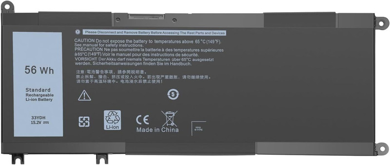 HEIGER Laptop Battery for Inspiron 15 7577 17 7778 G3 G5 G7 Latitude 33YDH PVHT1 4 Cell Laptop Battery