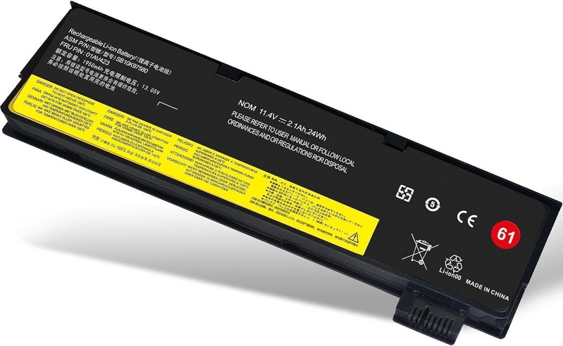 HEIGER 11.4V 24Wh Replacement Laptop Battery for Lenovo ThinkPad A475/T470/T480 Series 6 Cell Laptop Battery