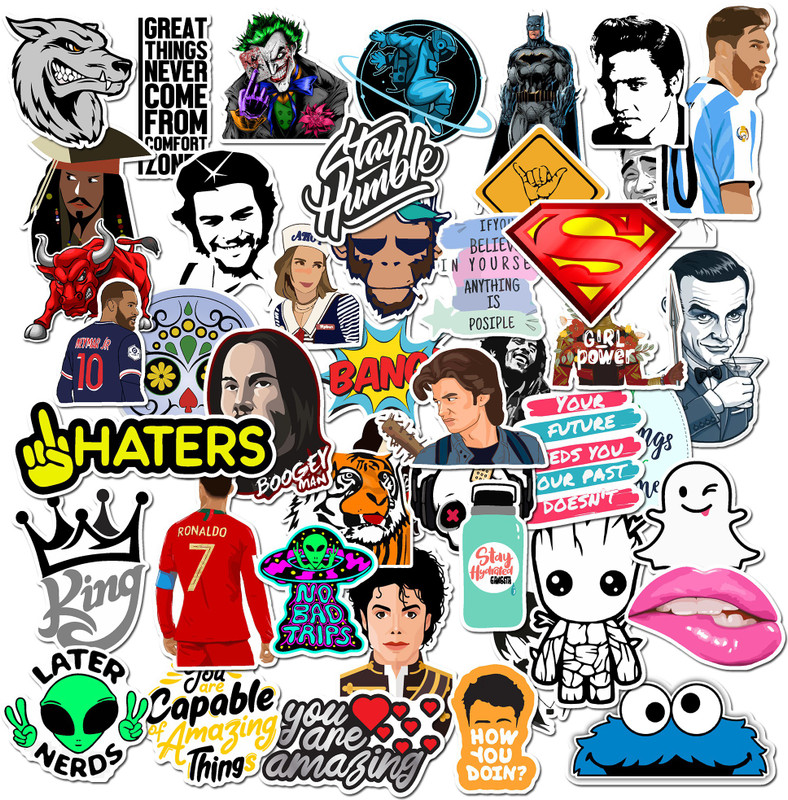 dzazner 50 Pcs Software Programming Languages Waterproof Vinyl Laptop Decal Skin Sticker Self Adhesive Vinyl Reusable Laptop Skin Compatible for 15.6 inch(Theme: Signs & Symbols)