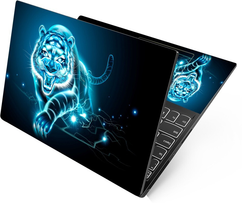 Anweshas Premium Vinyl HD Printed Easy to Install Full Panel Laptop Skin/Sticker/Decal for all Size Laptops upto 15.6 inch No Residue, Bubble Free - Dell Grey Shade Abstract Vinyl Reusable Laptop Skin Compatible for 15.6 inch(Theme: NA)
