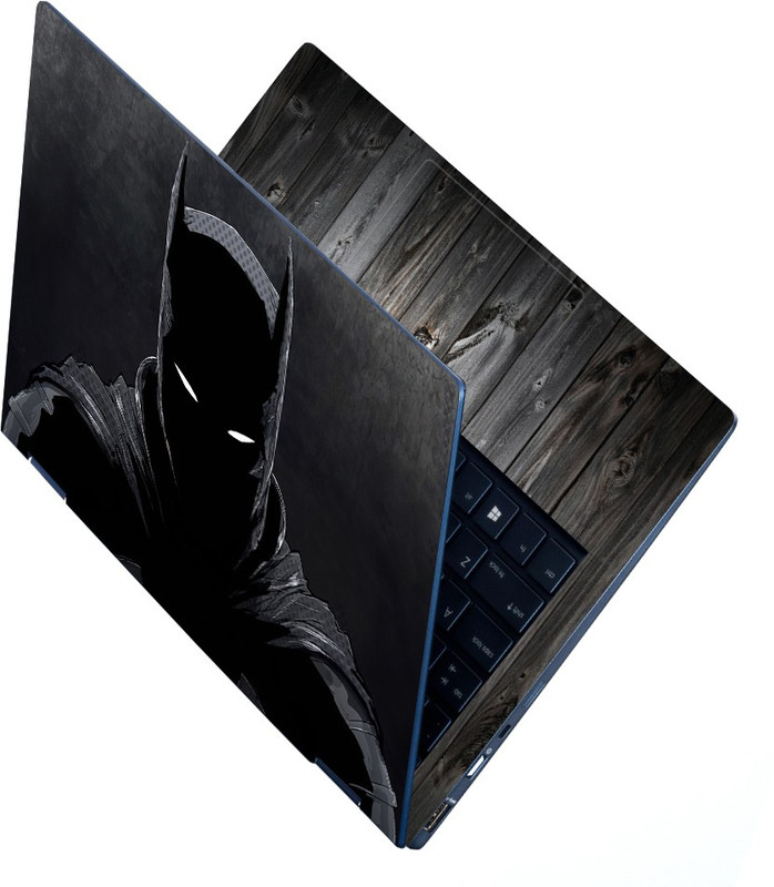 INDIA SHOPERS Full Body Laptop Skin For 14 to 15.6 inch Laptop - Black and White Spider Man Self Adhesive Stretched Vinyl Laptop Skin Compatible for 15.6 inch(Theme: NA)