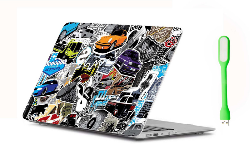GraphixDesign Laptop Sticker 11.6" -15.6" Inch And Mini USB LED Light Y PVC Laptop Skin Compatible for 15.6 inch(Theme: Sports)
