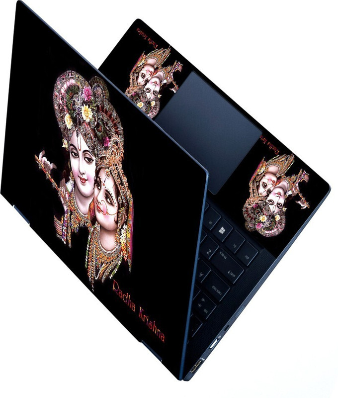 Anweshas HD Printed Full Panel Laptop Skin Sticker Vinyl Fits Size Upto 15 inches No Residue, Bubble Free, Waterproof - Dell Logo Art Self Adhesive Vinyl Reusable Laptop Skin Compatible for 15.6 inch(Theme: NA)