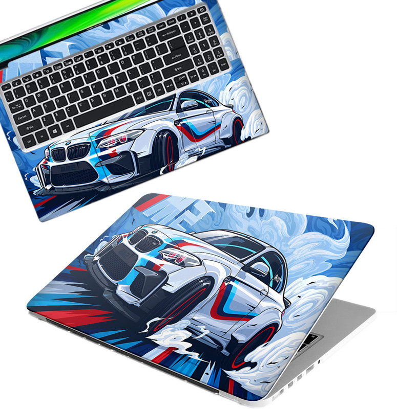 Inkykart DSGN 209 Full Body Laptop Skin Bubble-Free| Laminated| Removable| HD Quality vinyl Laptop Skin Compatible for 15.6 inch(Theme: Illustrations)