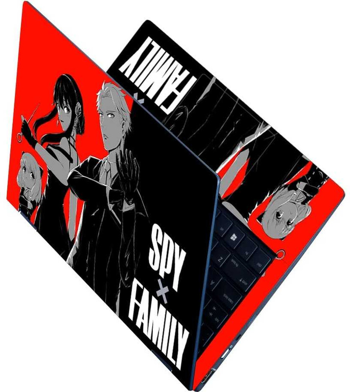 Flipkart SmartBuy Full Body Laptop Skin Sticker - Anime Demon Slayer DS1 Self Adhesive Vinyl Laptop Skin Compatible for 15.6 inch(Theme: Comics & Cartoons)