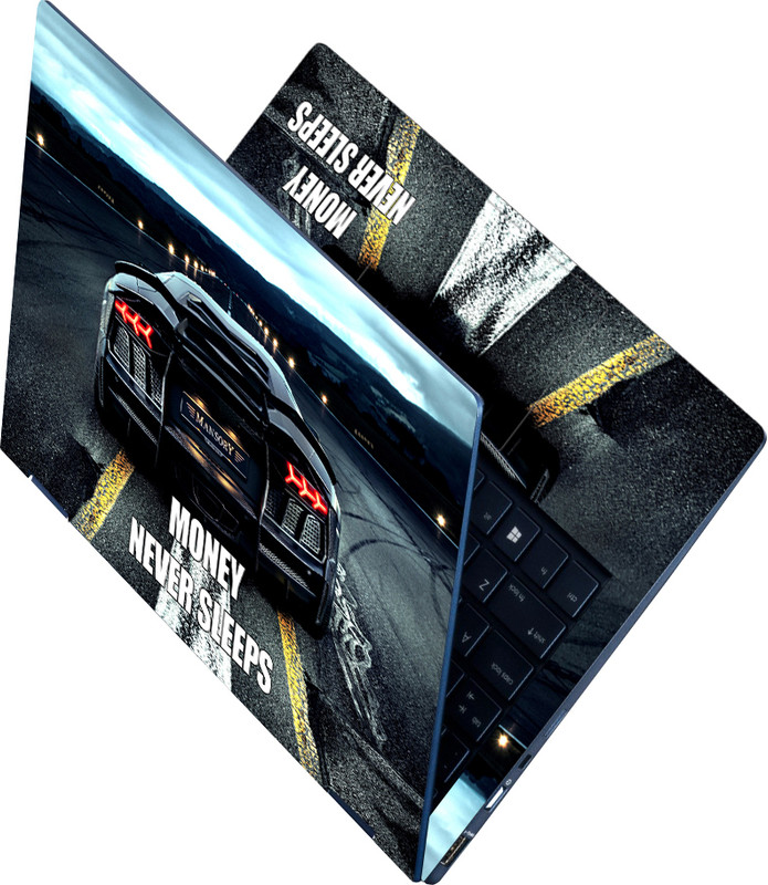 Anweshas Full Body Laptop Skin Sticker - Money Never Sleeps Mansory Car Design Self Adhesive Vinyl Reusable Laptop Skin Compatible for 15.6 inch(Theme: NA)