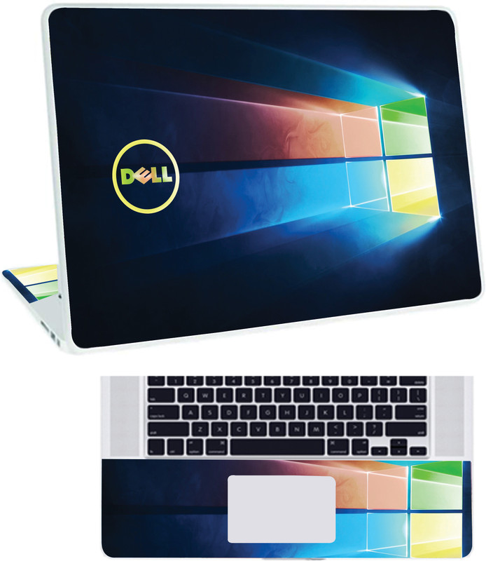 Inkykart Pattern H1 Top+Wrist Pad Vinyl Laptop Skin/Sticker/Cover vinyl Laptop Skin Compatible for 17.3 inch(Theme: Illustrations)